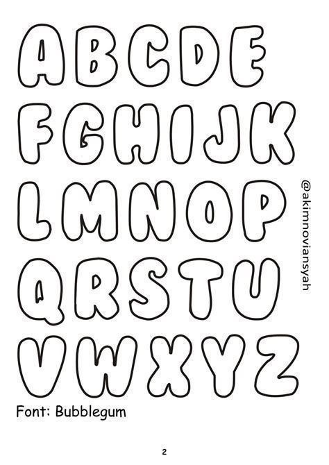 Desenho do Alfabeto em letras fofas para colorir