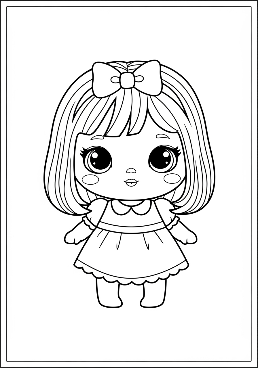 Desenho de Boneca LOL Surprise para colorir