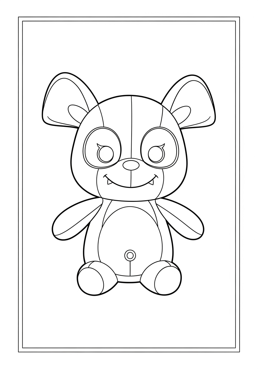 Desenho de Boneca Fofa para colorir