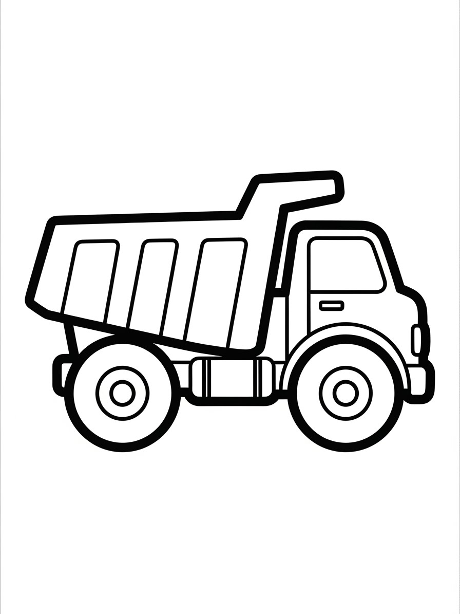 Desenho de Camião basculante para colorir