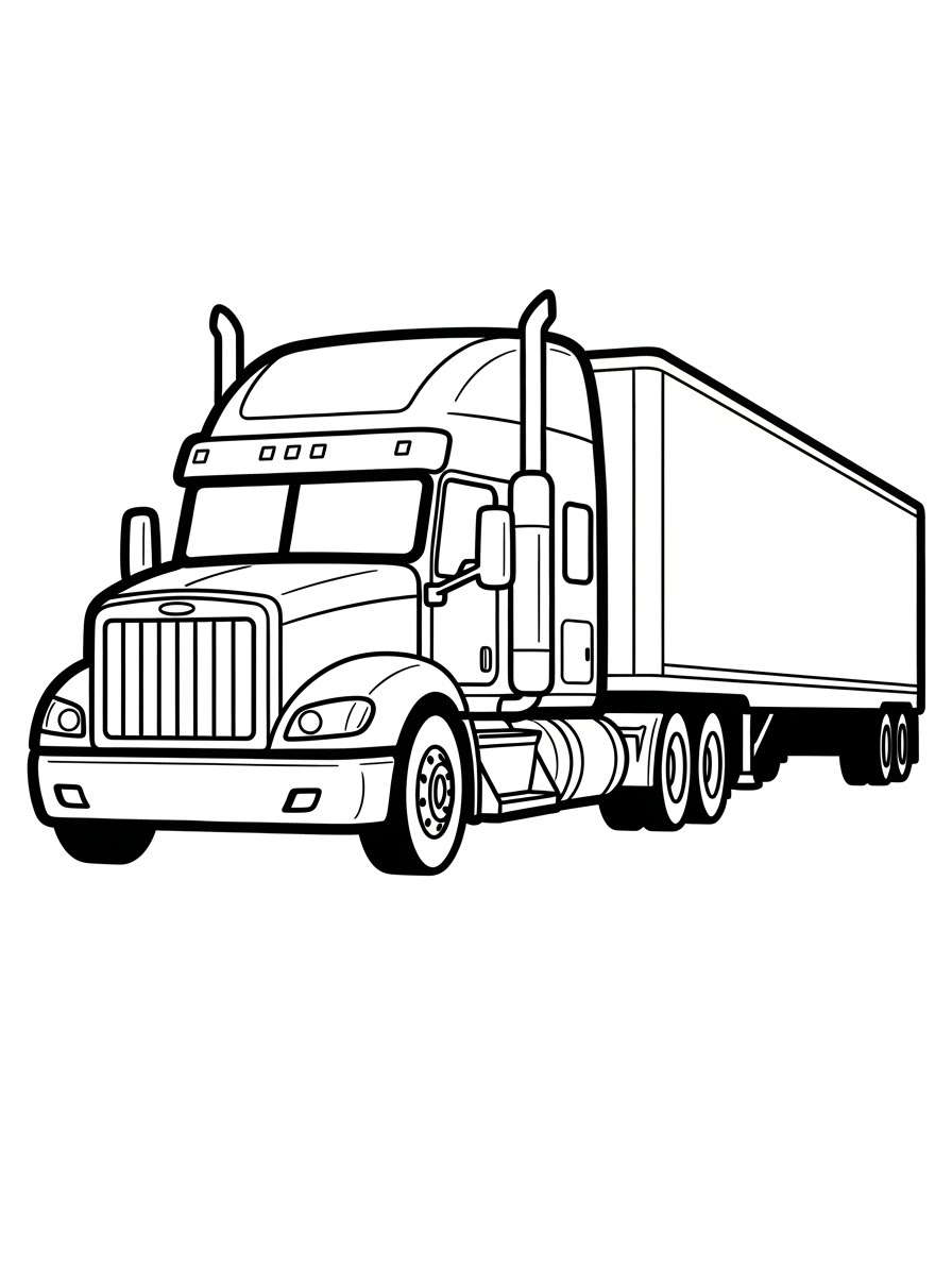 Desenho de Camião para colorir