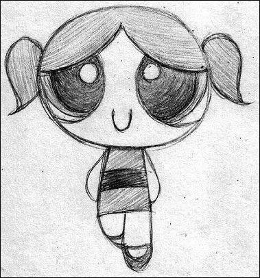 Desenho de personagem fofinho para desenhar no tédio