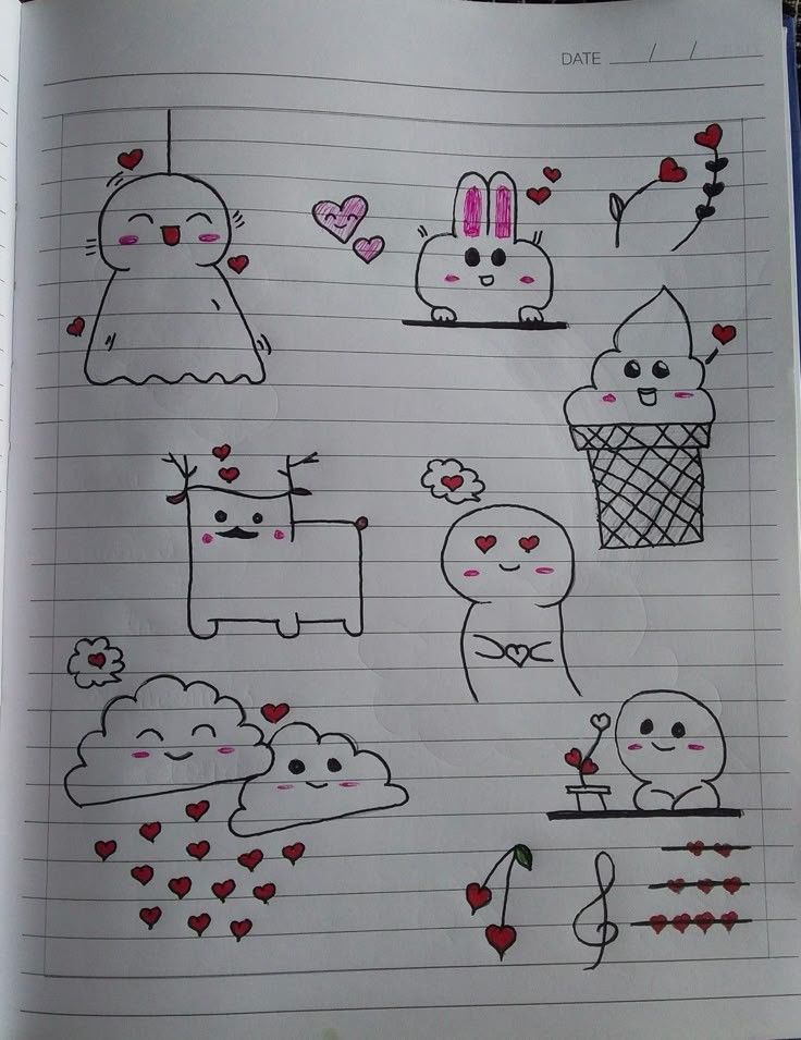 Desenhos fofos para colorir e se distrair no tédio