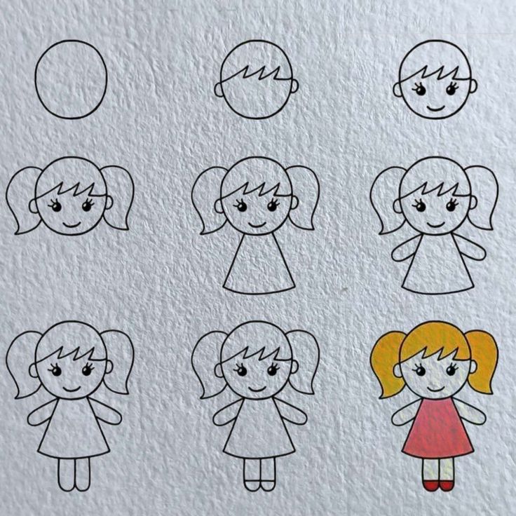 Como Desenhar uma menina fofa