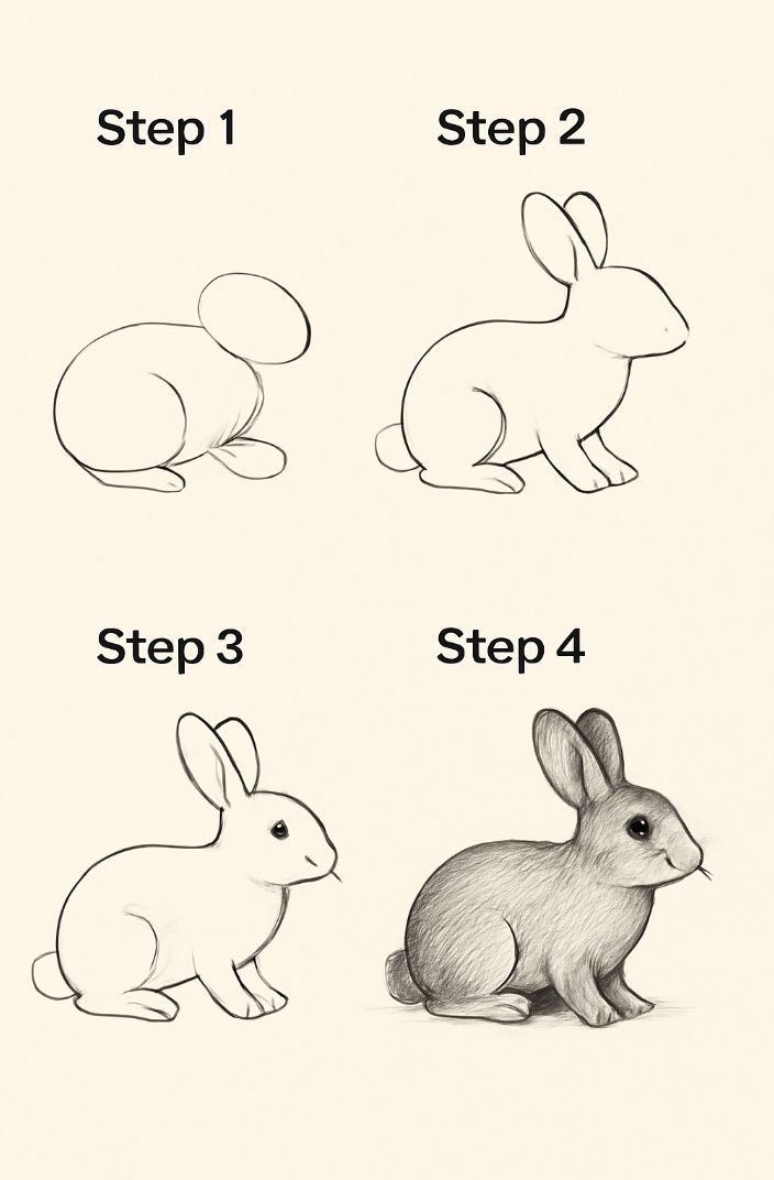 Como Desenhar um coelho fofo