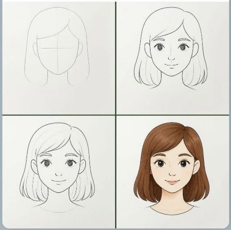 Como Desenhar um rosto de mulher passo a passo