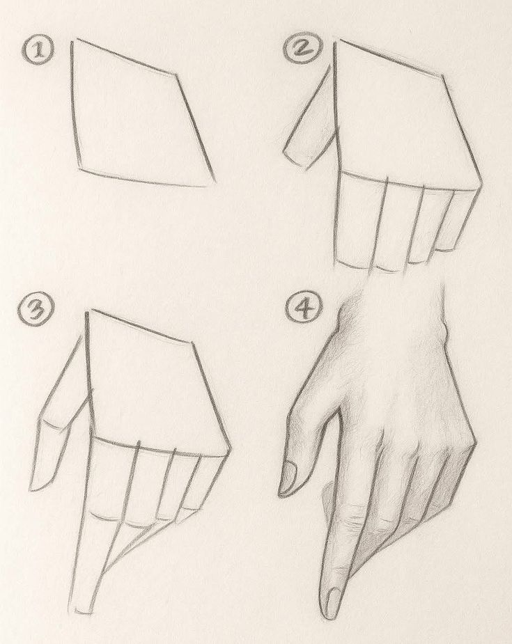 Como Desenhar uma mão passo a passo