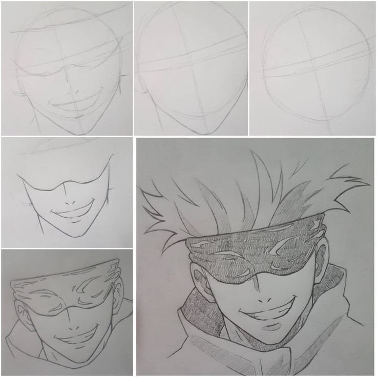 Como Desenhar o Satoru Gojo