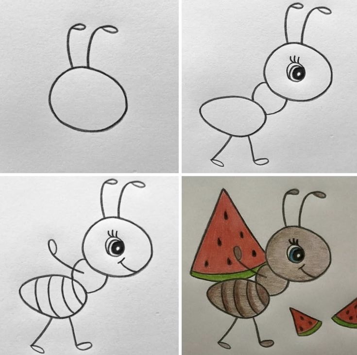 Como Desenhar uma formiga fofa