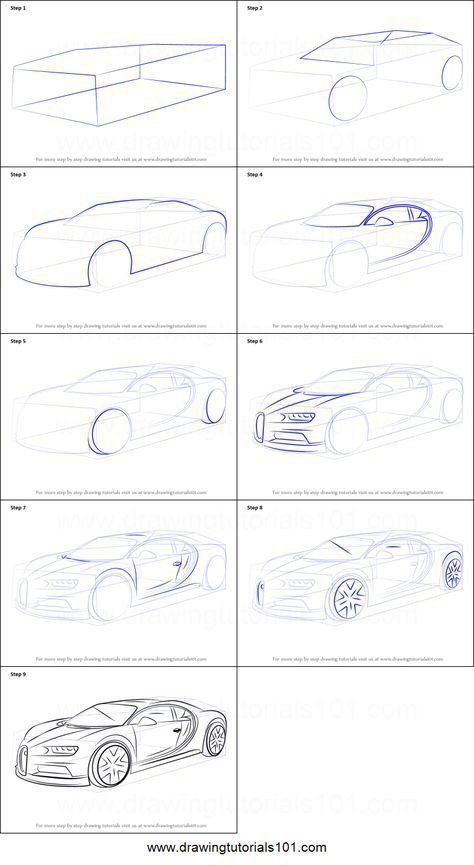 Como Desenhar um carro passo a passo