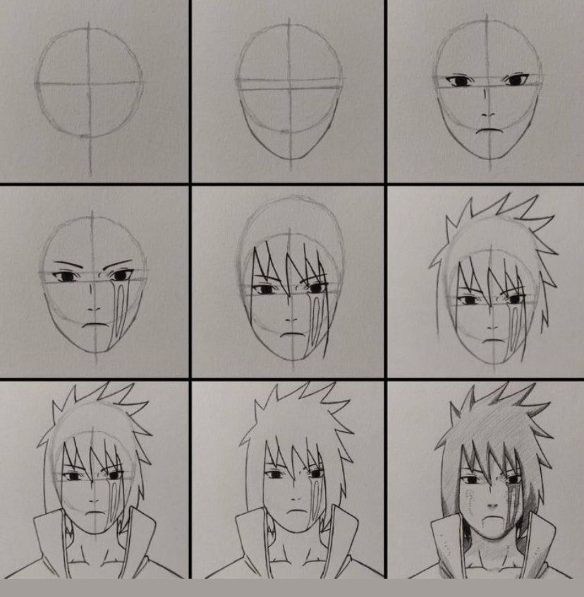 Como Desenhar o Itachi Uchiha