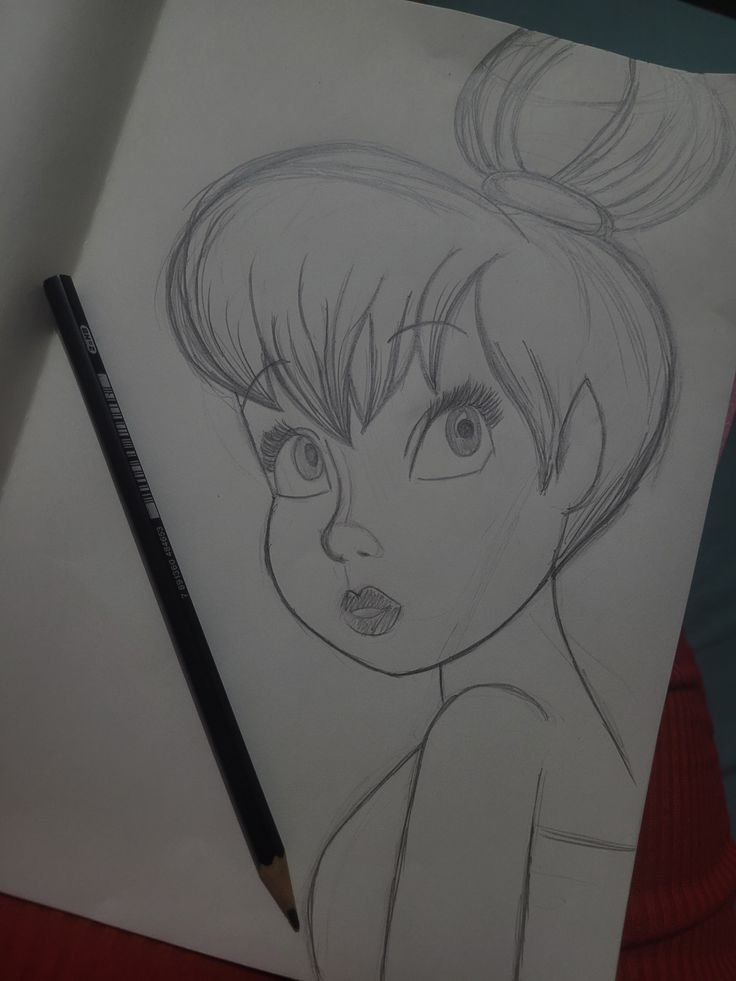 Desenho a Lápis: Sininho para desenhar