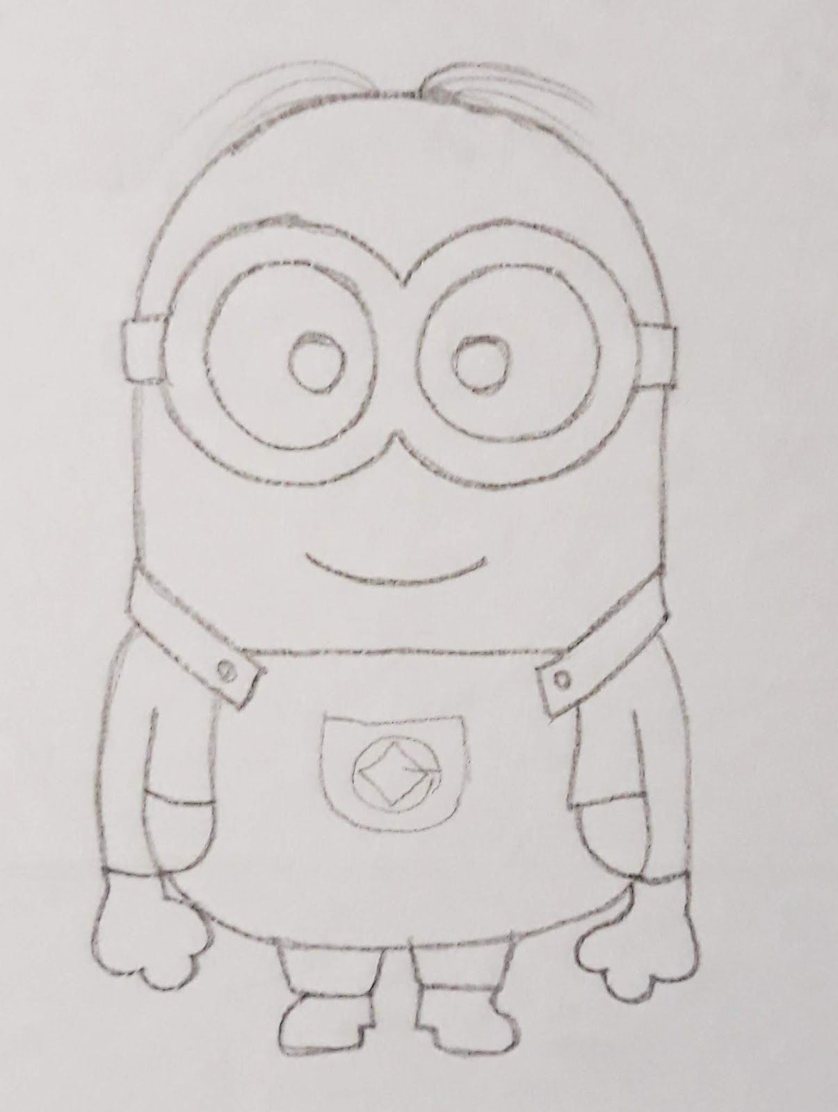 Desenho a Lápis: Minion Simpático para Iniciantes