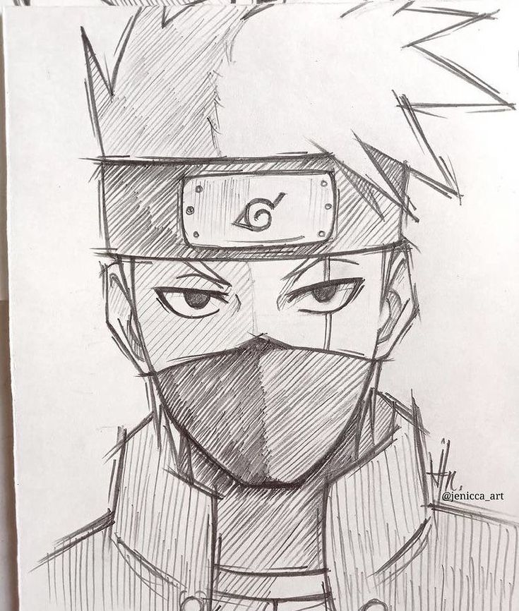 Desenho a Lápis: Kakashi Hatake para desenhar