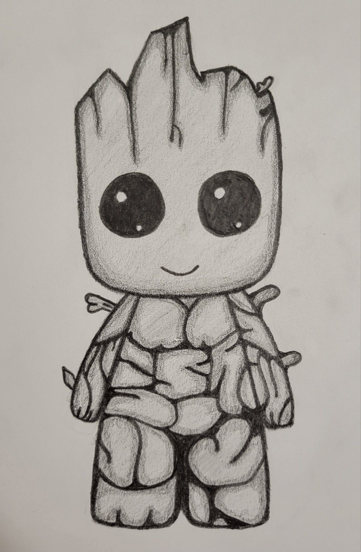 Desenho a Lápis: Groot bebê do filme Guardiões da Galáxia