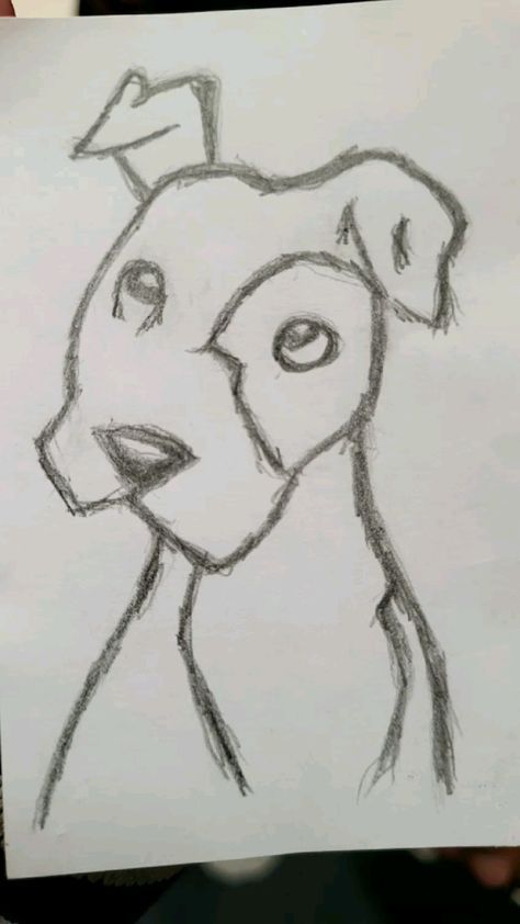 Desenho a Lápis: cão divertido para desenhar