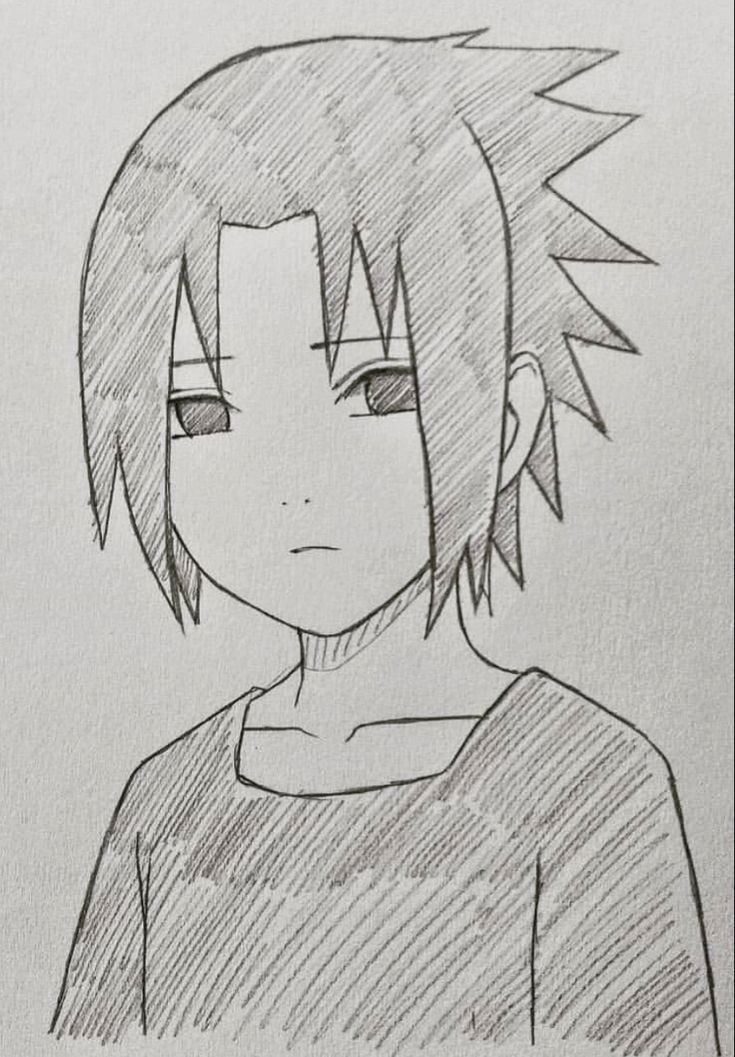 Desenho a Lápis: Sasuke Uchiha para desenhar