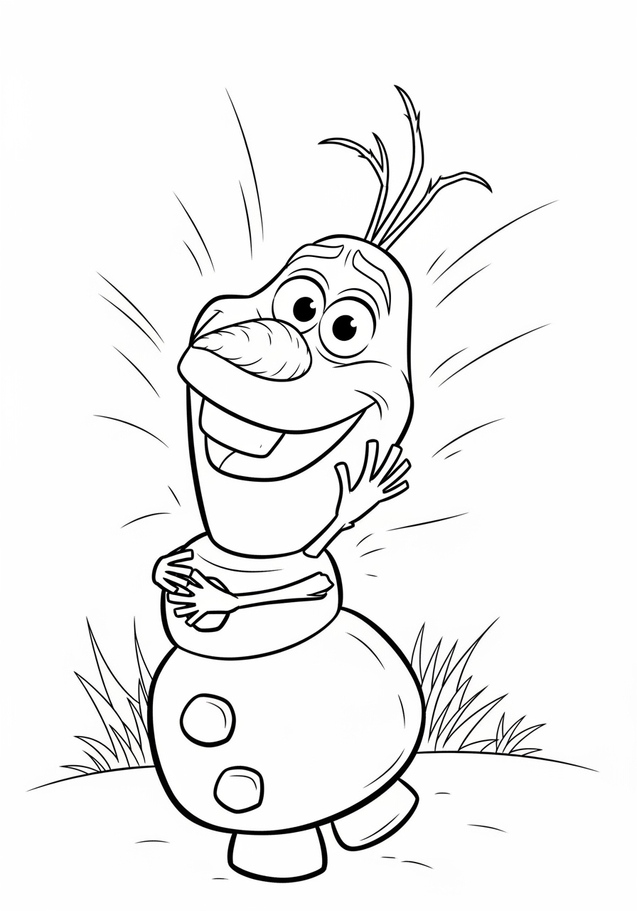 Olaf da Frozen para Colorir e Imprimir