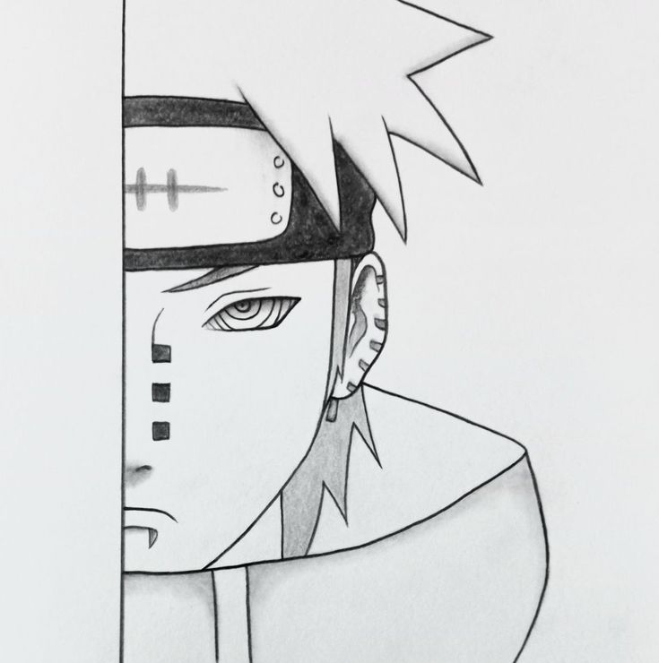 Desenho de Anime para Desenhar de personagem oculto fácil e bonito