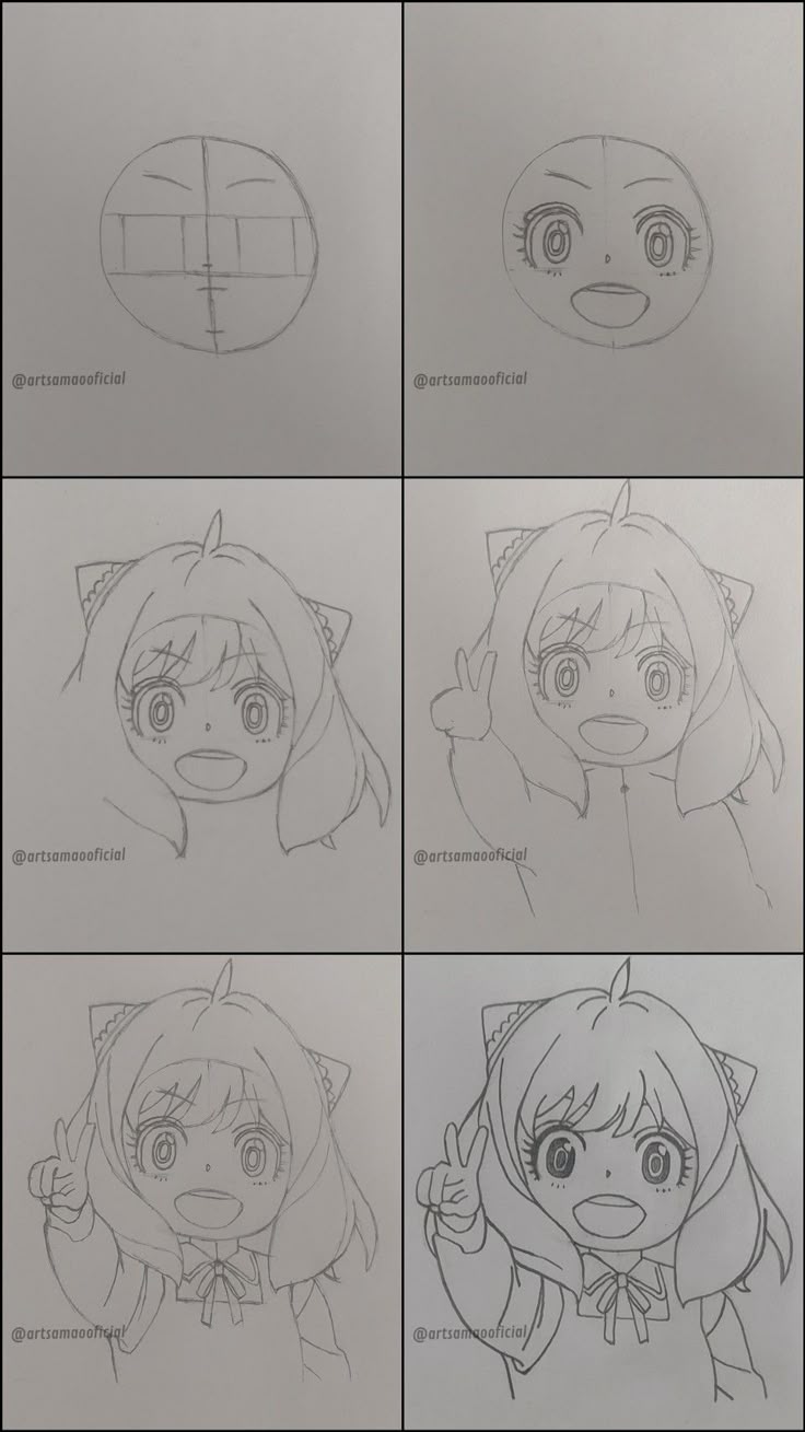 Desenho de Anime para Desenhar da personagem com cabelo bonito