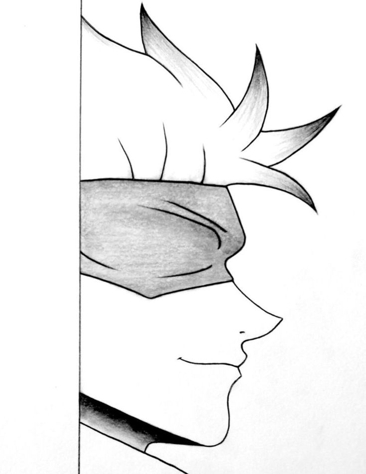 Desenho de Anime para Desenhar de personagem com faixa fácil e bonito