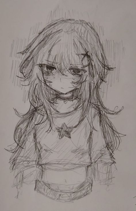 Desenho de Anime para Desenhar de personagem com cabelo longo