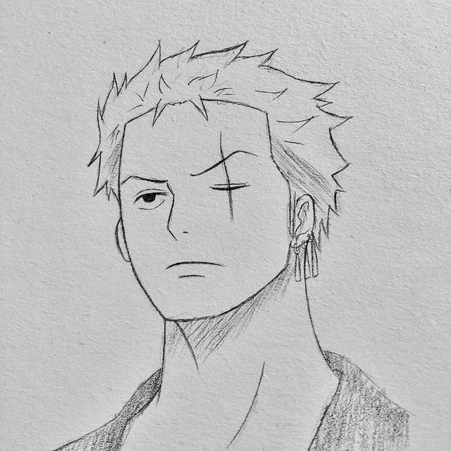 Desenho de Anime para Desenhar de personagem masculino sério