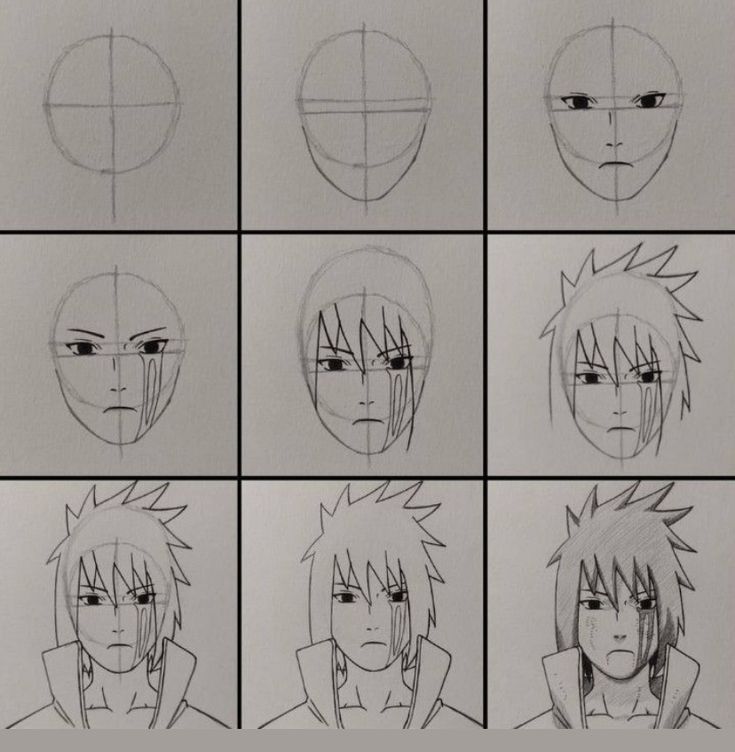 Desenho de Anime para Desenhar de personagem com cabelo espetado