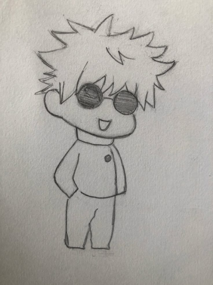 Desenho de Anime para Desenhar de personagem com cabelo espetado