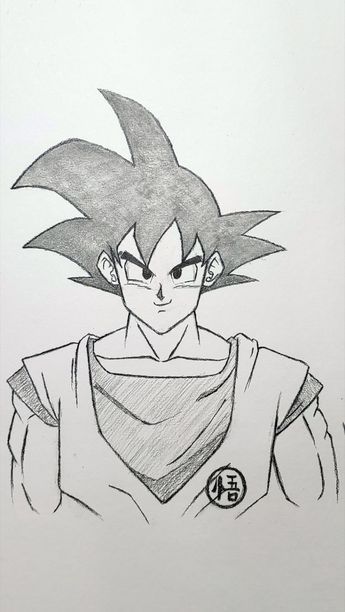 Desenho de Anime para Desenhar do Goku fácil e bonito