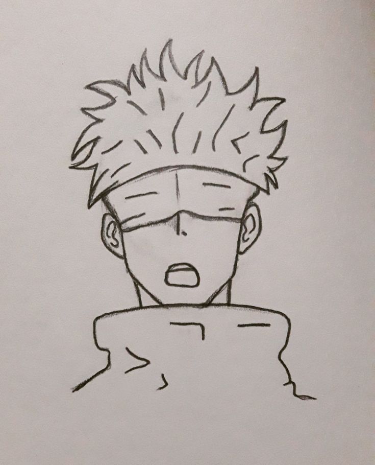 Desenho de Anime para Desenhar de garoto com cabelo espetado