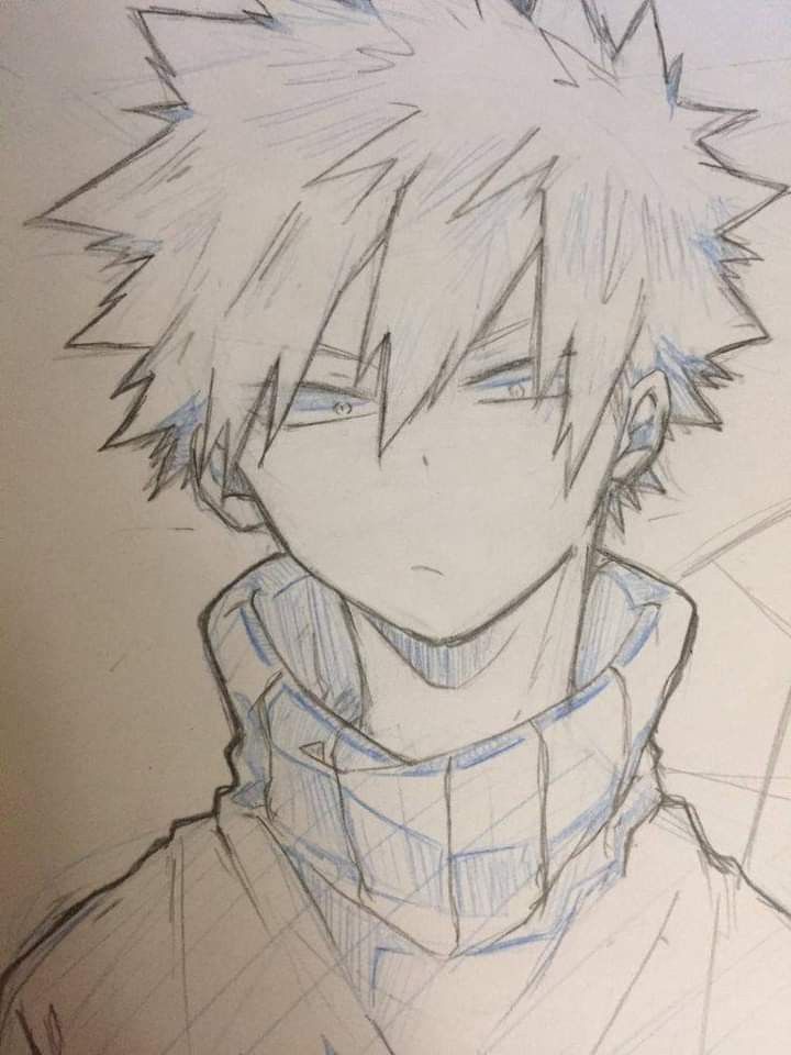 Desenho de Anime para Desenhar de personagem com cabelo espesso