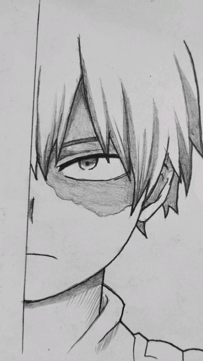 Desenho de Anime para Desenhar do personagem com olhar fixo