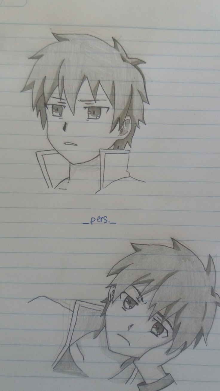 Desenho de Anime para Desenhar de personagem com cabelo curto