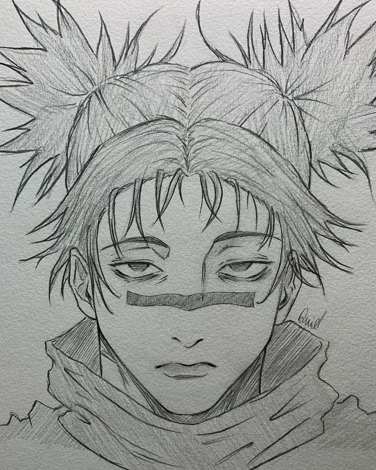 Desenho de Anime para Desenhar de personagem com cabelo espetado