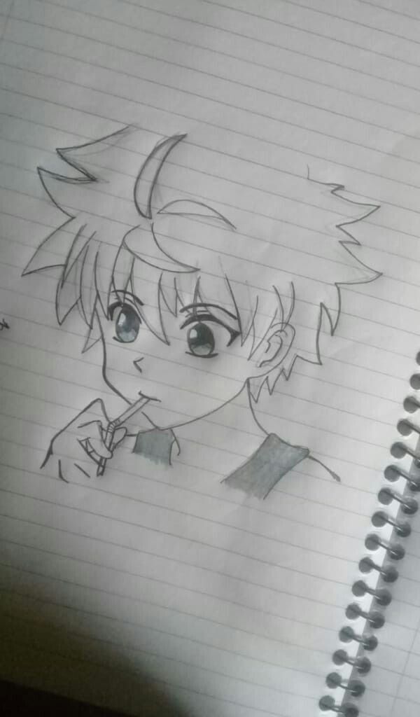Desenho de Anime para Desenhar de garoto com cabelo bagunçado