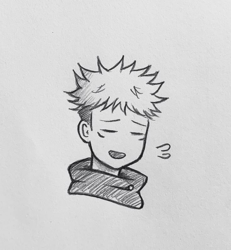 Desenho de Anime para Desenhar de personagem com cabelo bagunçado