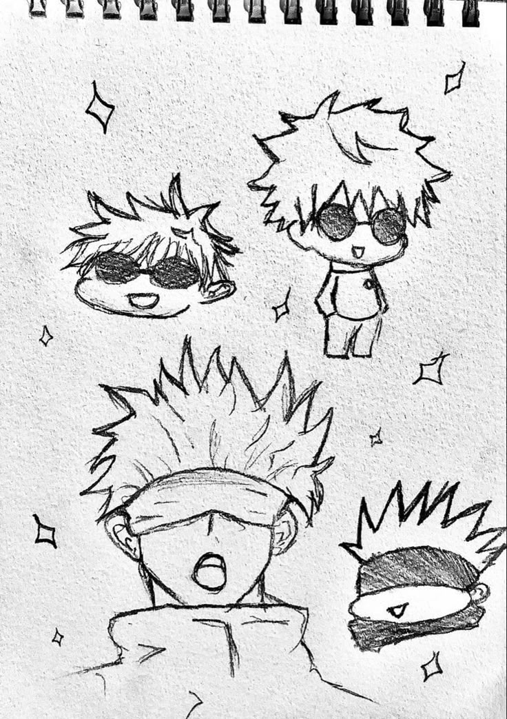 Desenho de Anime para Desenhar de personagens com cabelo espetado