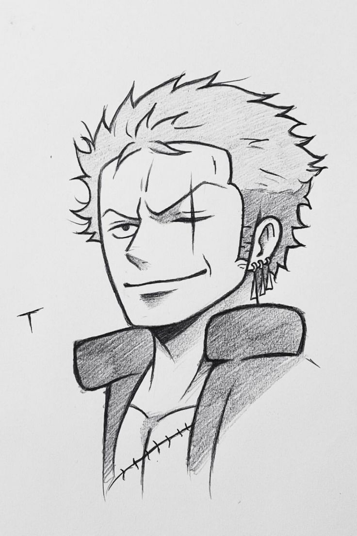 Desenho de Anime para Desenhar de personagem com cabelo bagunçado