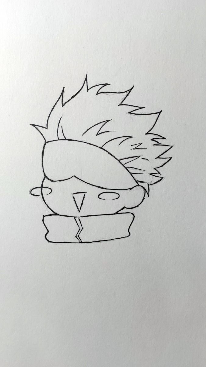 Desenho de Anime para Desenhar de personagem com cabelo espinhoso