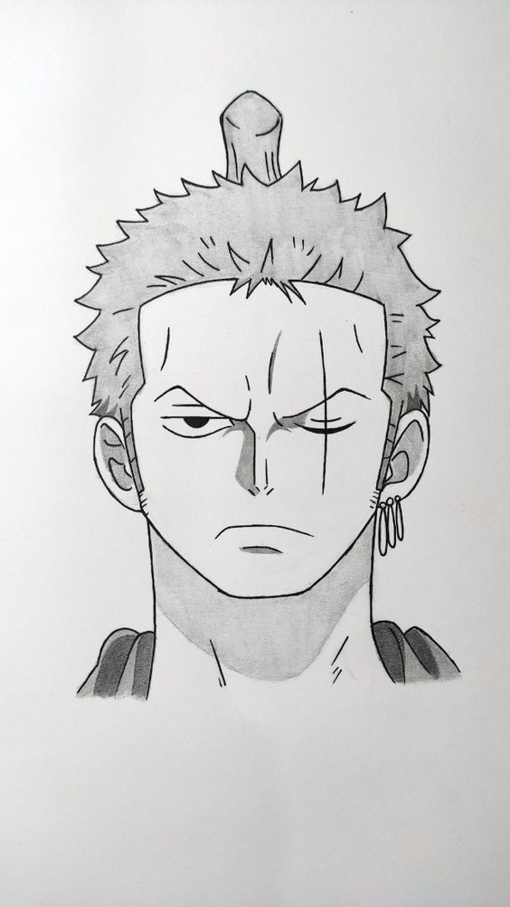 Desenho de Anime para Desenhar do personagem com cabelo espetado