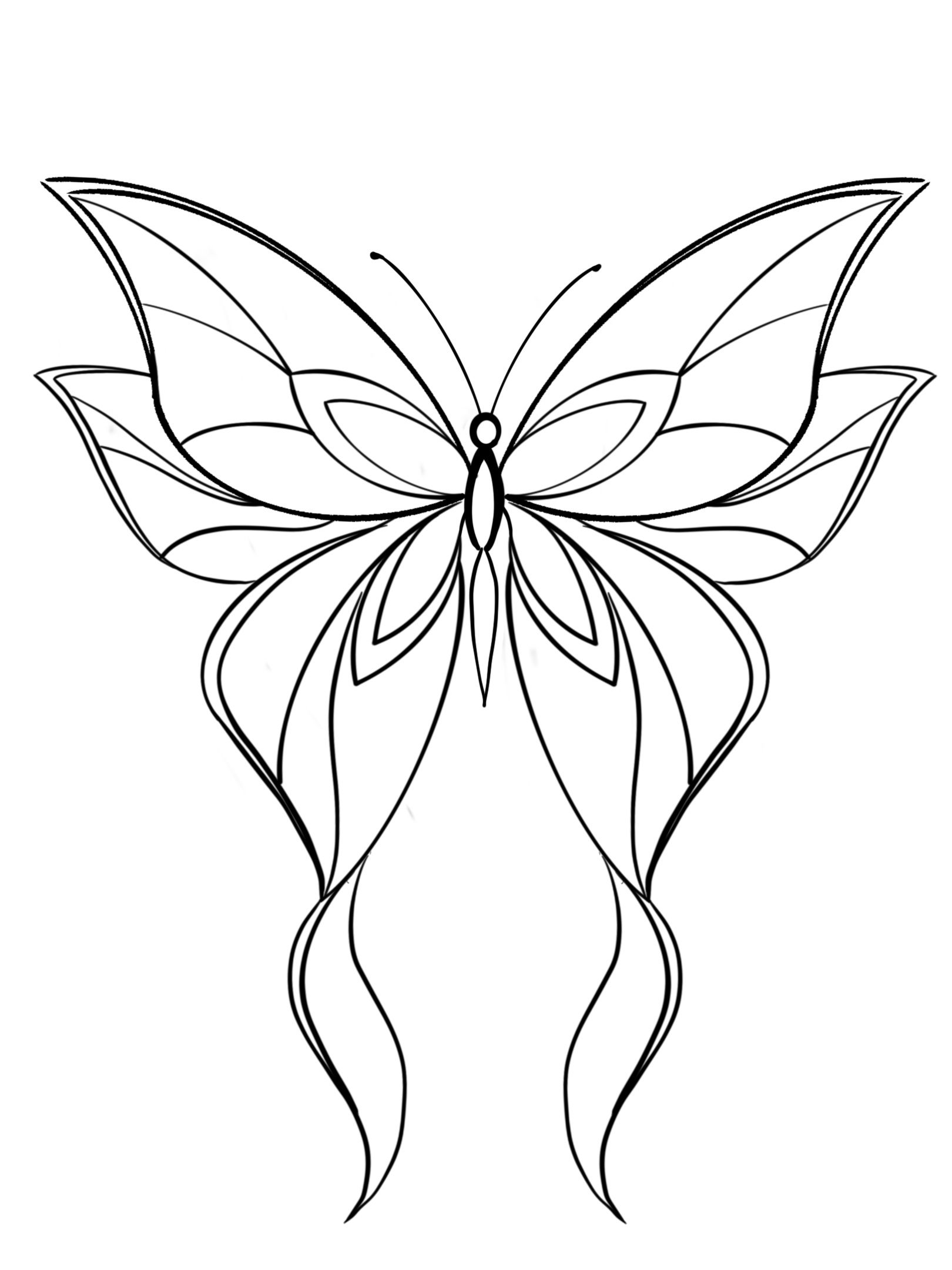 Desenho de Borboleta: Design Realista a Lápis para desenhar