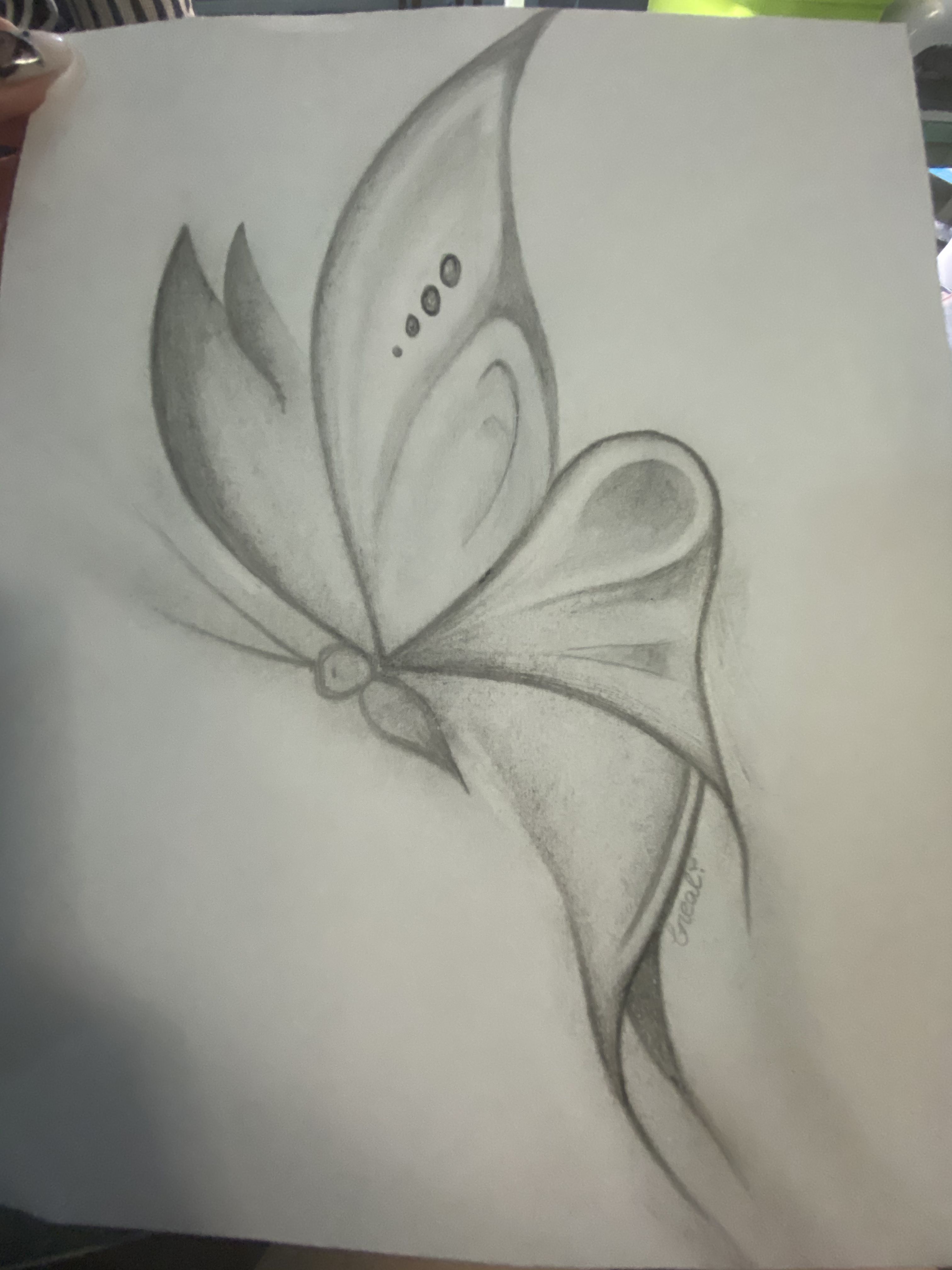 Desenho de Borboleta: Borboleta Fofa e Realista a Lápis