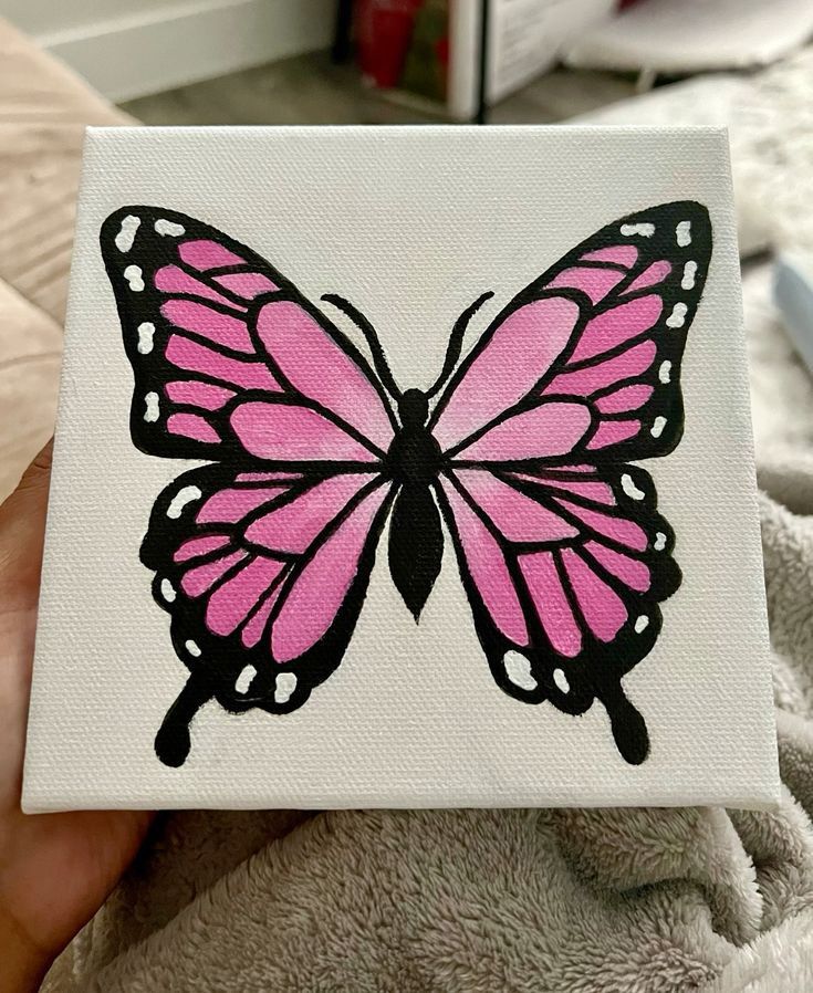 Desenho de Borboleta: Borboleta Rosa para desenhar