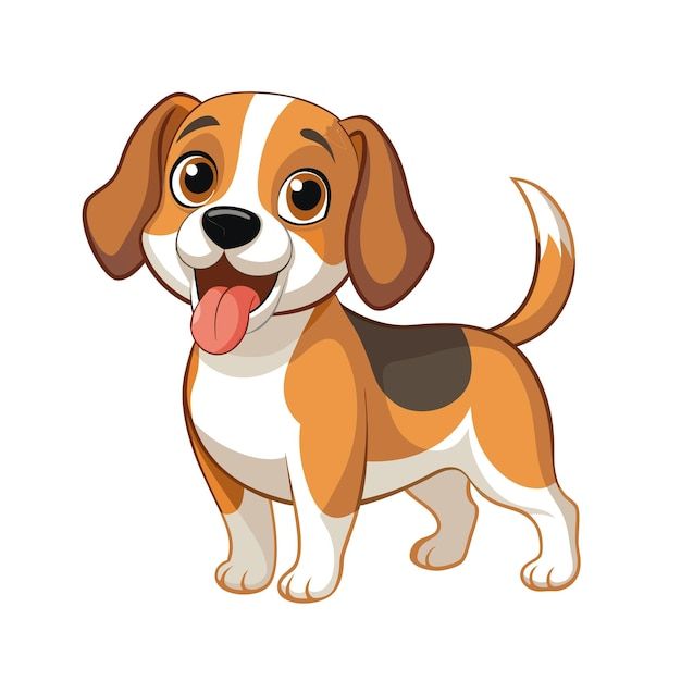 Desenho de Cachorro Beagle para desenhar