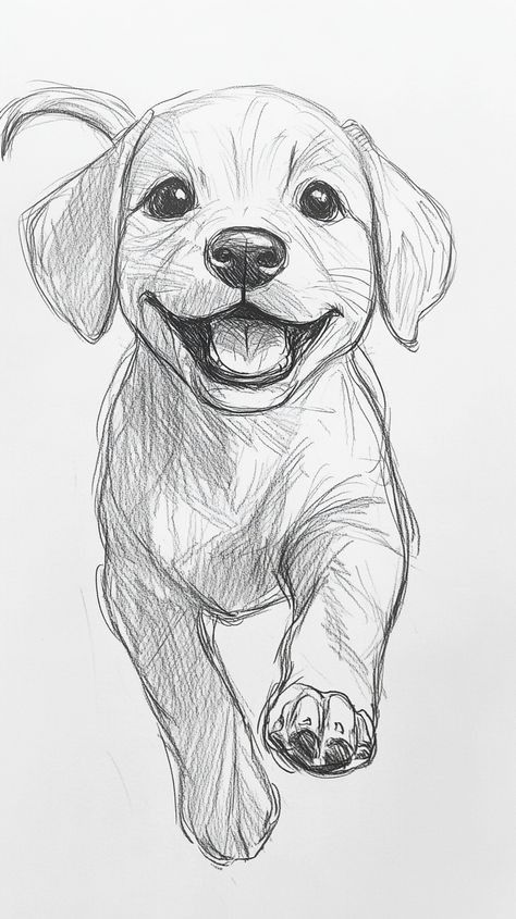 Desenho de Cachorro Labrador Fofa para desenhar