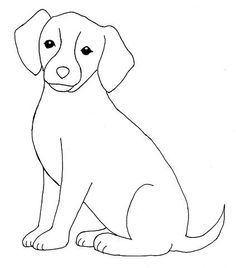 Desenho de Cachorro: Cachorro Labrador para desenhar