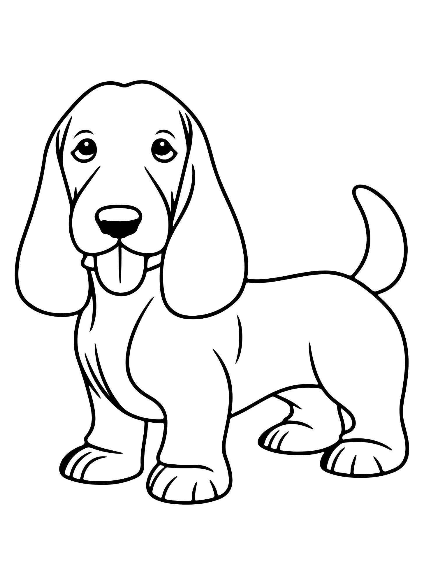 Desenho de Cachorro: Cachorro Beagle para desenhar