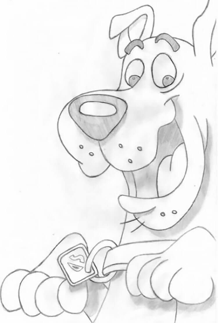 Desenho de Cachorro: Cachorro Cartoon para desenhar