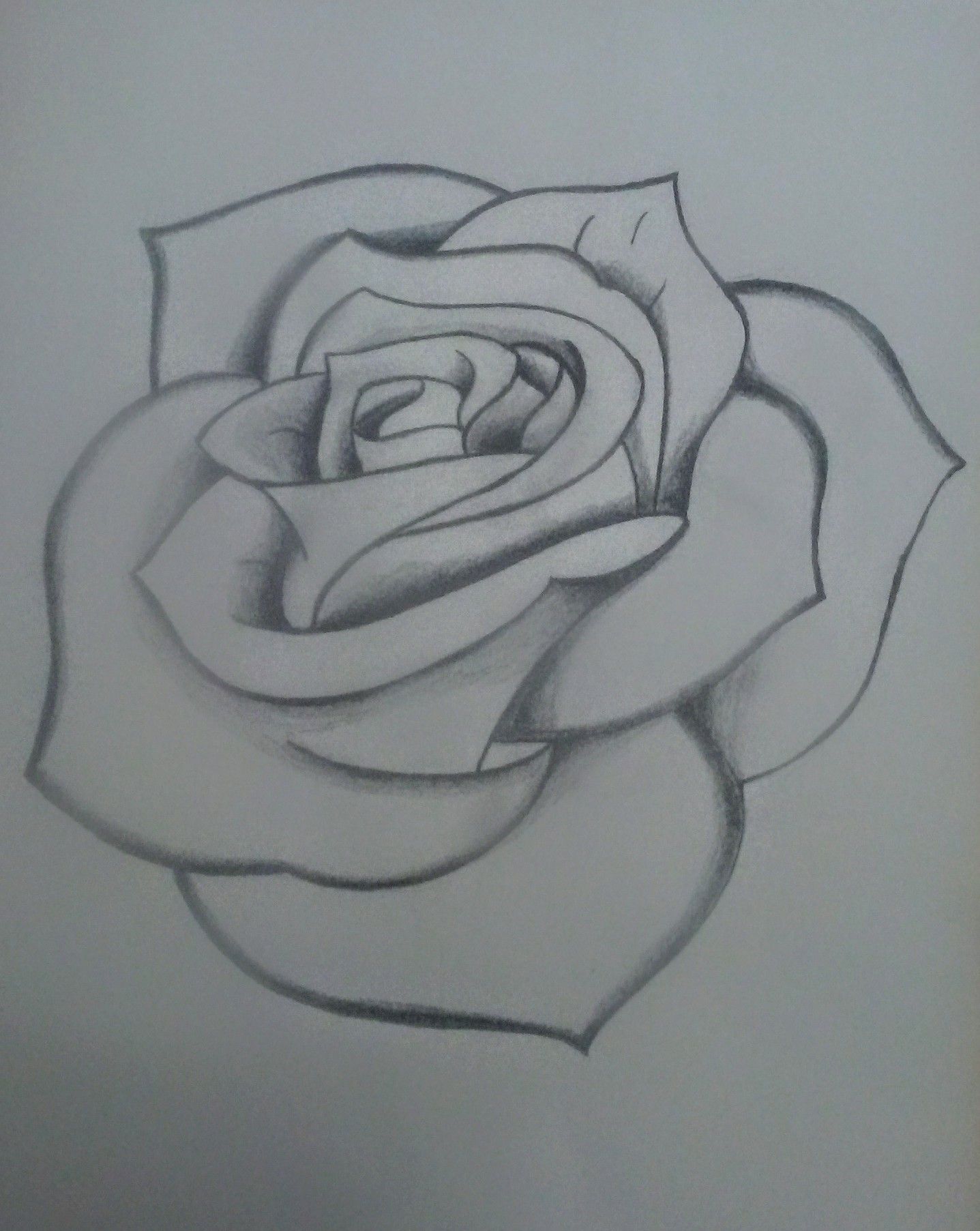 Desenho de Flores: Rosa realista para desenhar